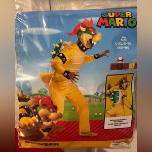 Nintendo Super Mario Bowser Costume - Yellow and Green